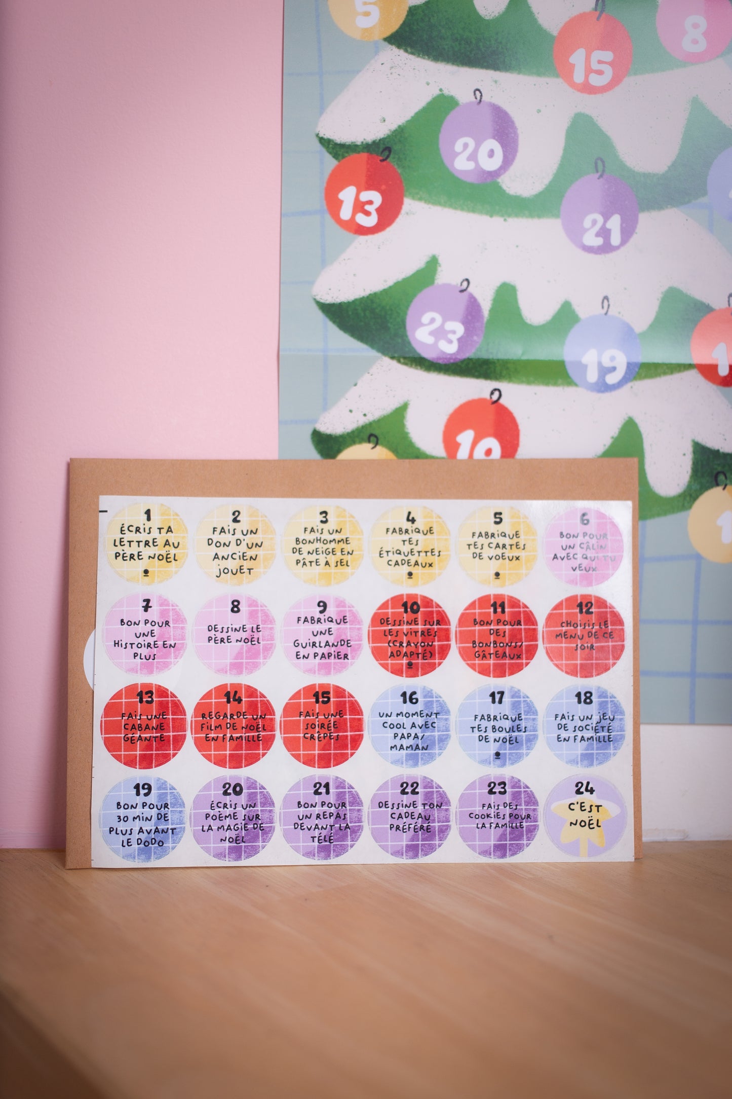 Calendrier de l'avent - Poster d'activités en famille