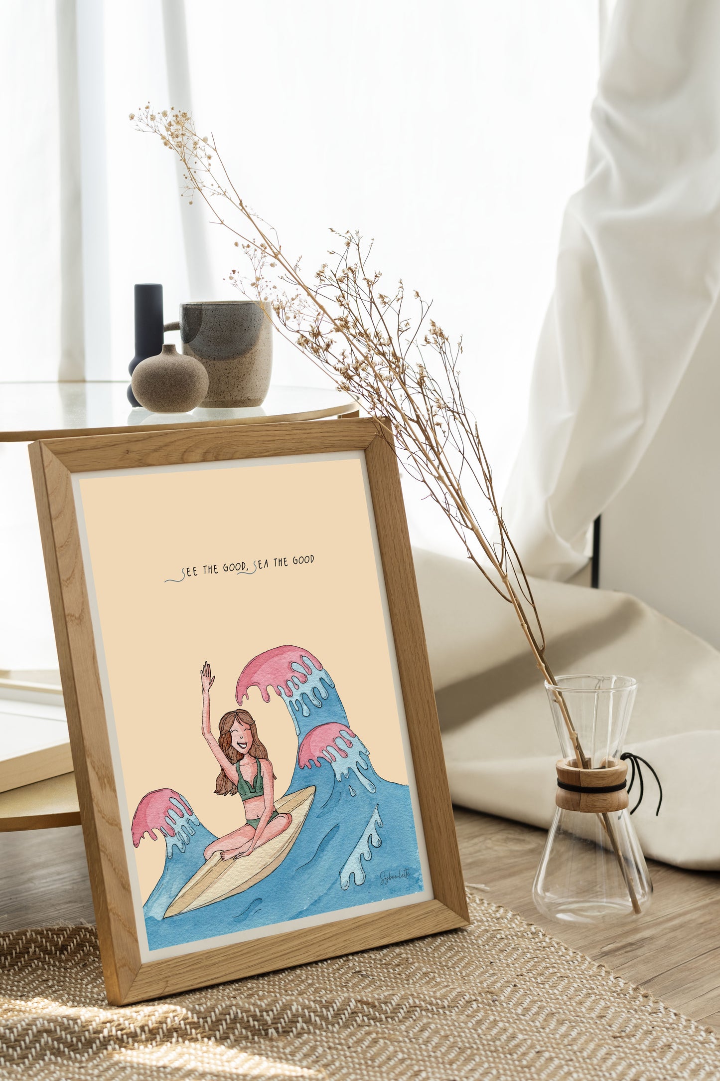 SEE THE GOOD - watercolor poster