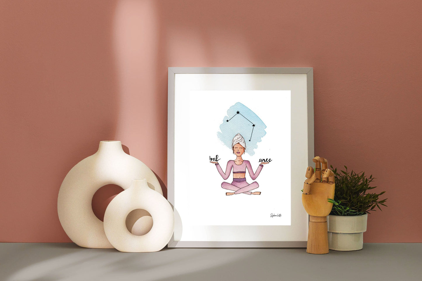 Watercolor LIBRA - Astrology