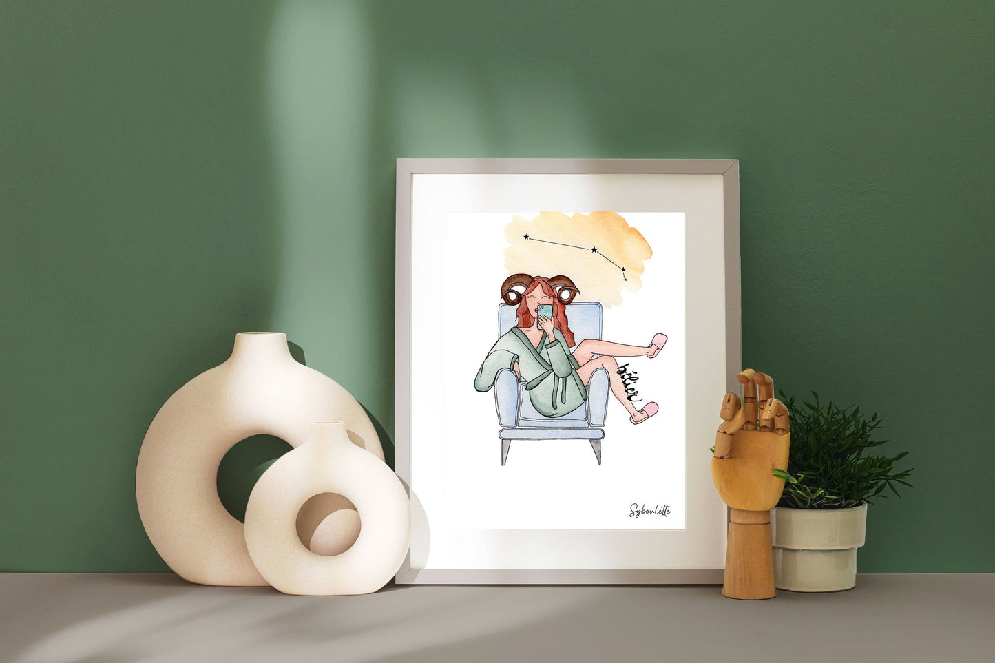 Watercolor ARIES - Astrology