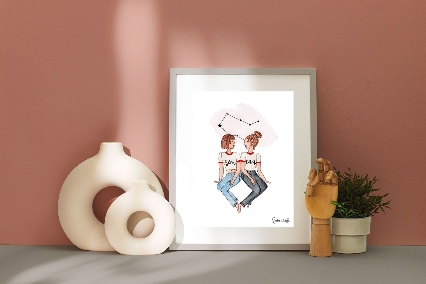 GEMINI Watercolor - Astrology