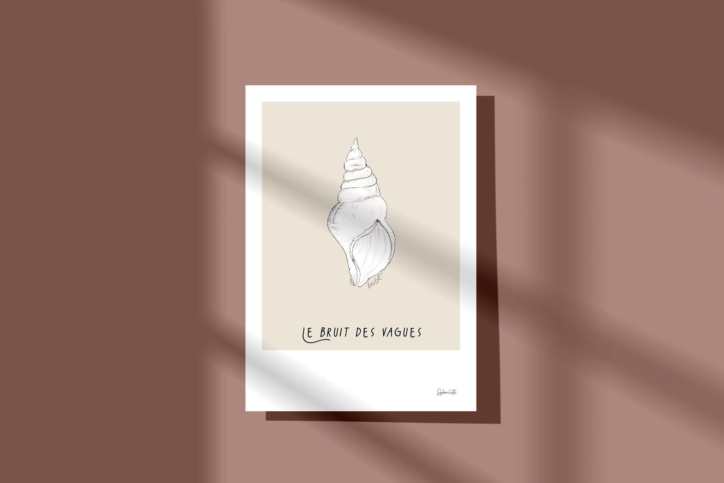 The sound of the waves - illustration