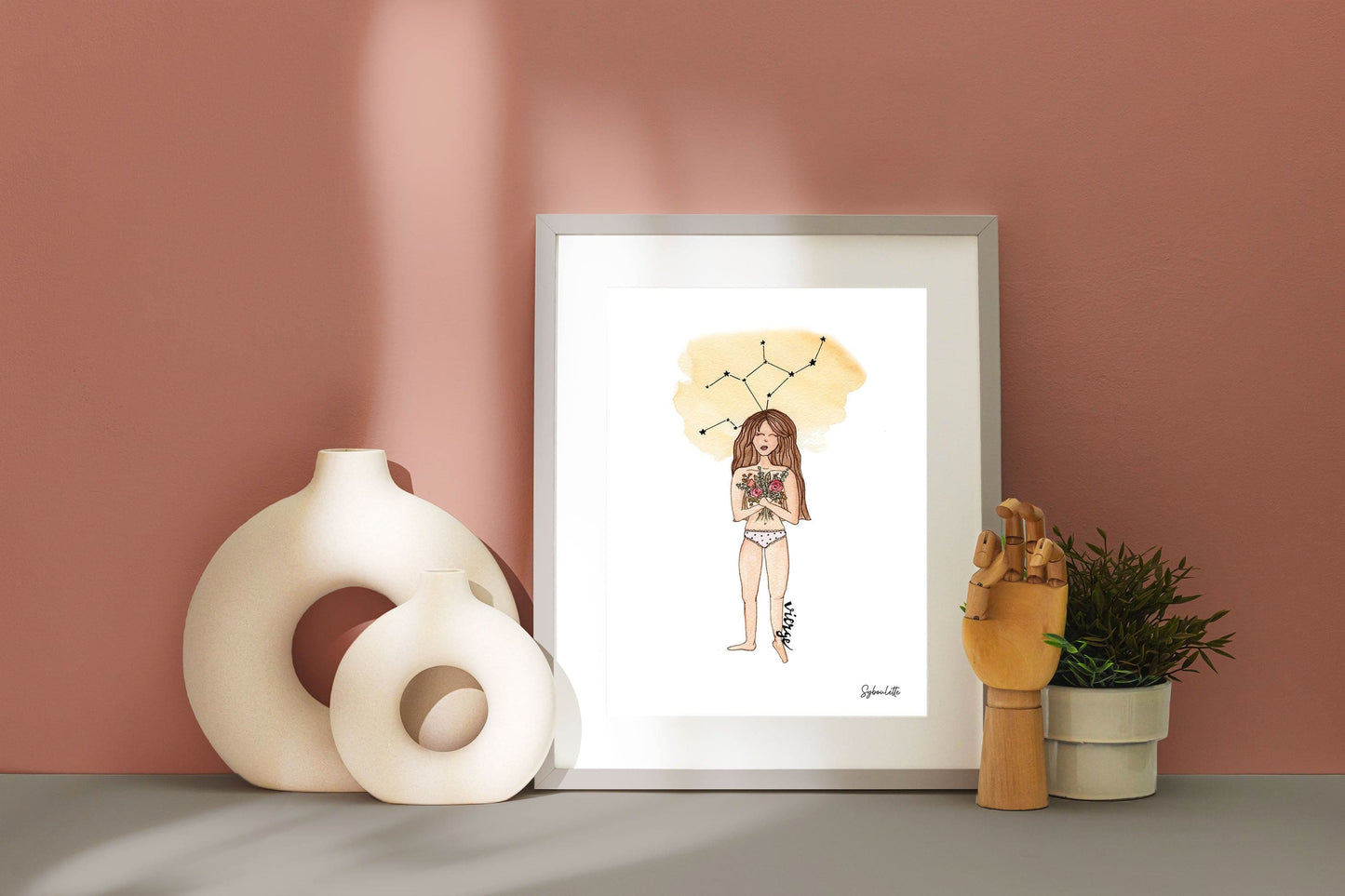 Watercolor VIRGO - Astrology