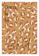 Affiche Born to be Wild - Léopard Caramel - Beige