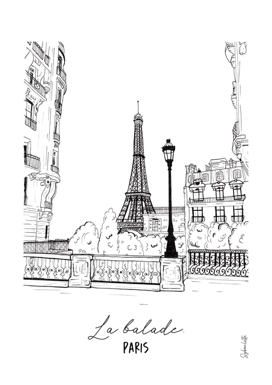 Affiche Paris - La Balade