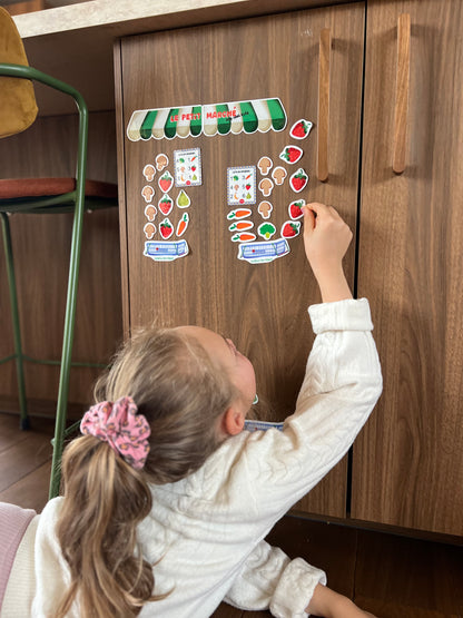 Jeu de stickers repositionnables à l'infini - Le Marché