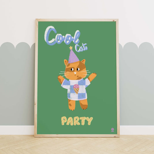 Affiche Cool Cat Party