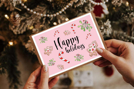 Carte de Noël - Happy Holidays