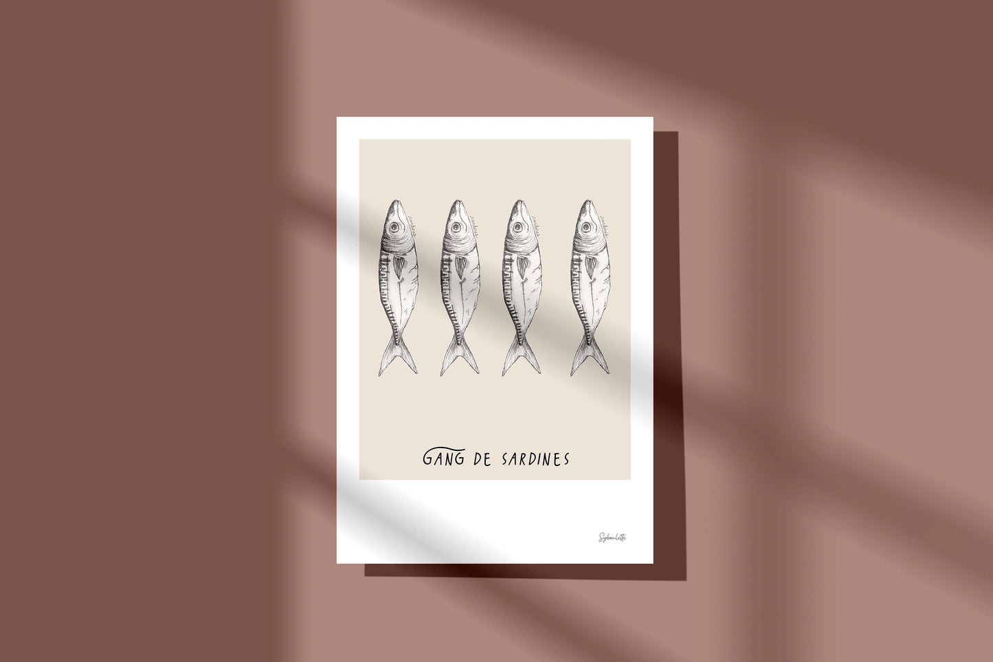 Gang de sardines - illustration